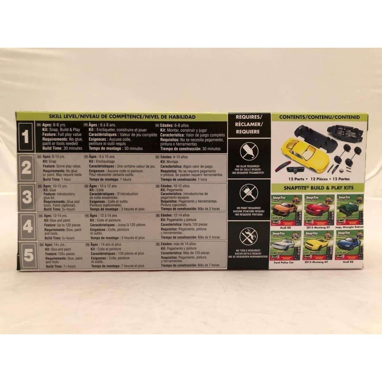 Revell Inc. 851697 1/25 2015 Mustang GT Yellow, 851697 2