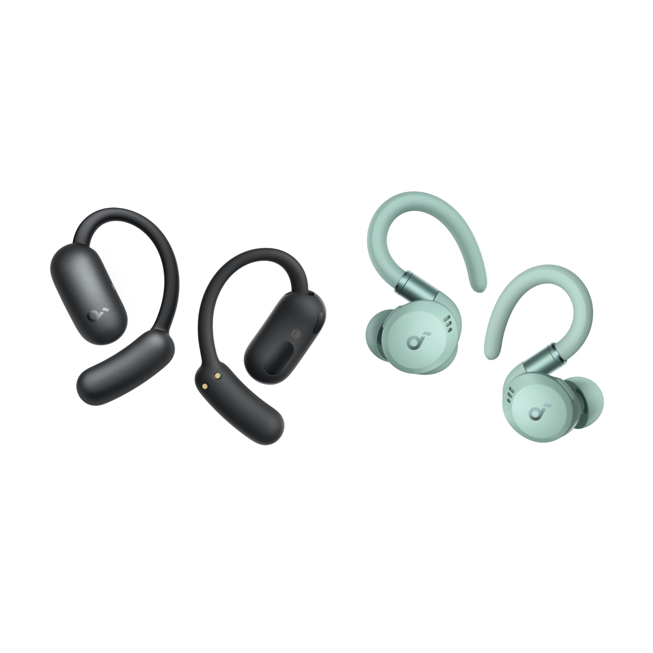 Soundcore AeroFit 2 by Anker Open-Ear Headphones with Sport X20, Adjustable Ear Hooks, Snug Fit, Rich Bass, Hi-Res Wireless Audio, 42H Playtime, Bluetooth 5.4, App Control, IP55, AI Clear Calls 1