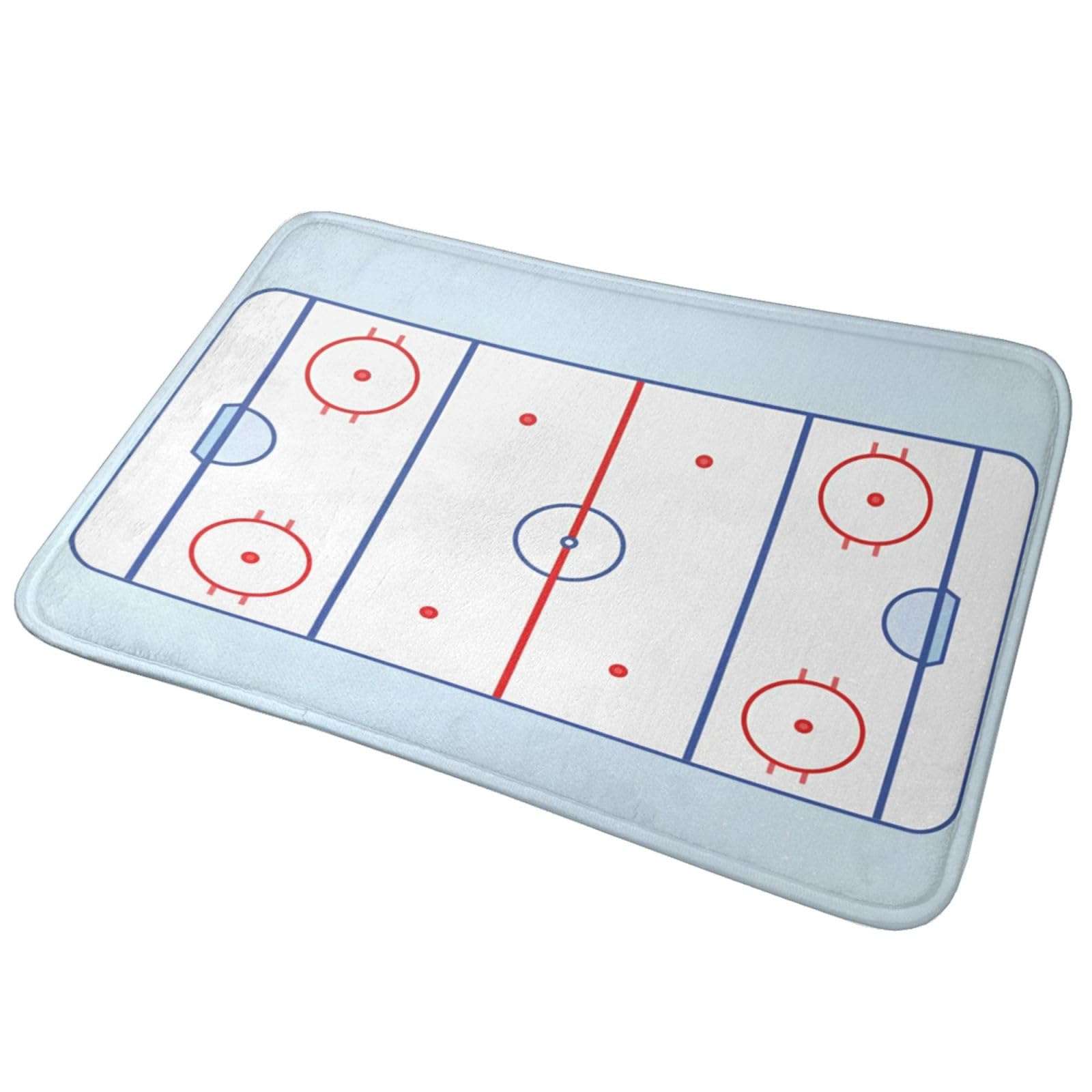 Hockey Field Bathroom Rugs Bath Rug 16 x 24 Inches, Non Slip Bath Carpet, Area Mat Home Decor Accessories for Shower Floor Tub Bedroom Kitchen 1
