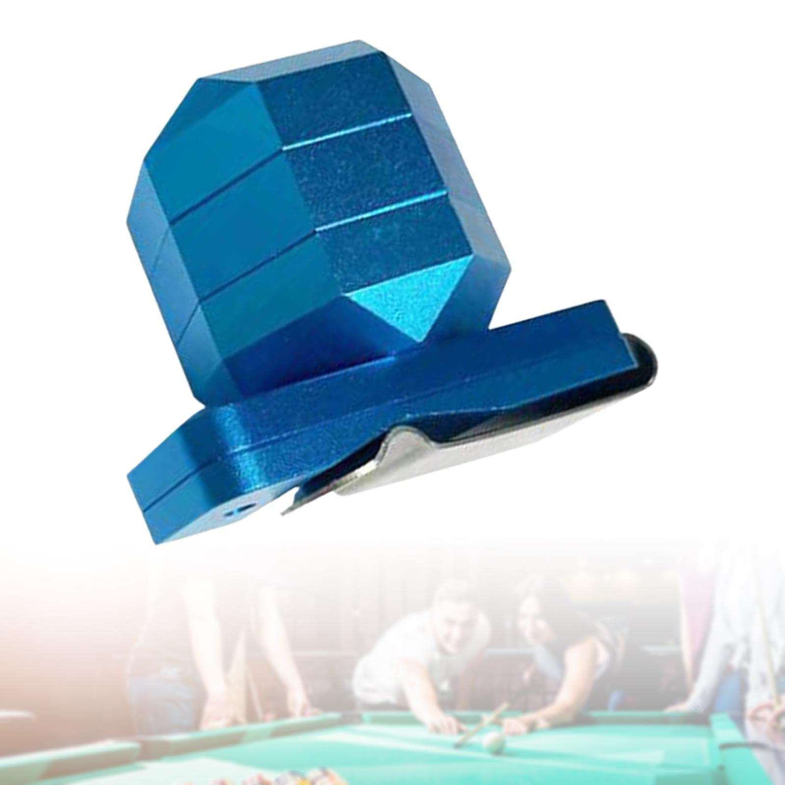 CALANDIS Mini Billiard Chalk Holder Accessories Cue with Belt Clip Blue 3 Layers 1