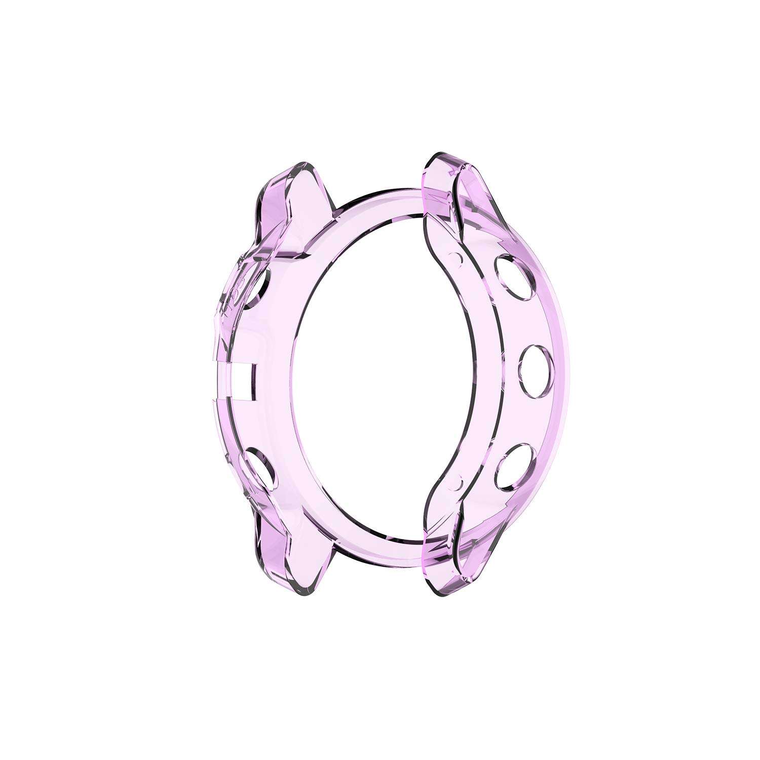 AWINNER Colorful Case Case for Fenix 6S,Transparent TPU Accessories Frame Protector Bumper Case Cover Shell (Grey,Clear,Pink,Blue,Purple) 2