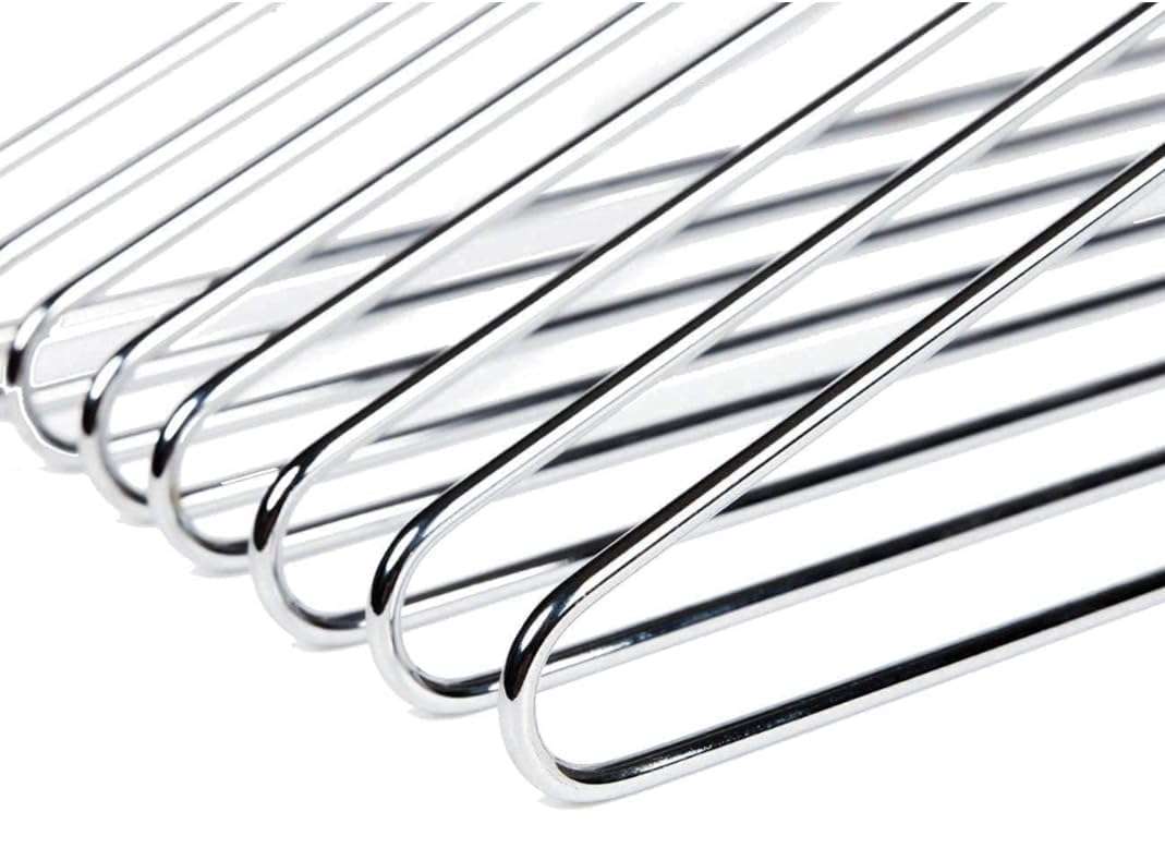 Green Tales Clothes Wire Heavy Duty Stainless Steel Hangers with Non Slip Grooves, Ultra Thin Metal Space Saving Clothing Hanger 16.5 Inch (24) 5