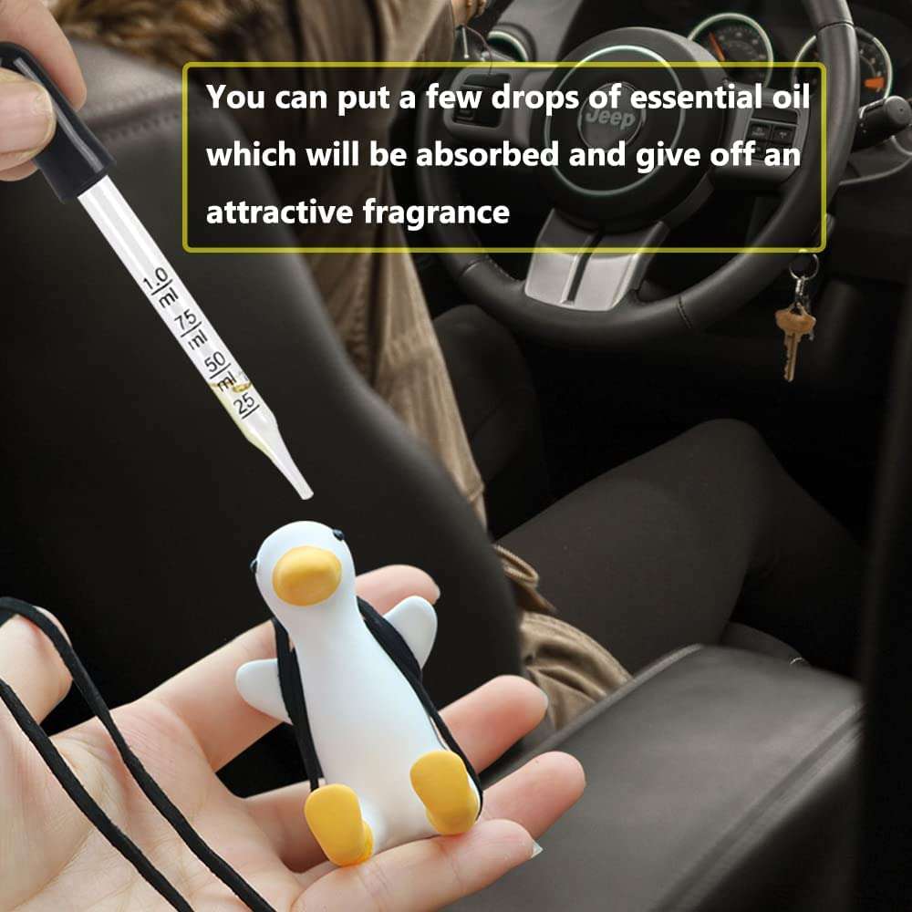 Bestrix Cute Swing Duck Car Rear View Mirror Hanging Decoration | Car Hanging Ornament 6