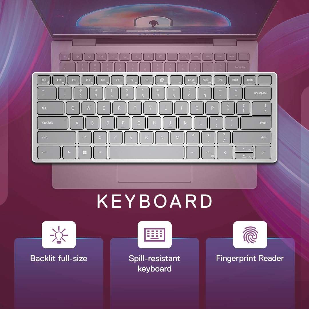 Dell Inspiron 5430 13th Gen Laptop, Intel Core i5-1335U Processor/16GB/ 512GB SSD/14.0" (35.56cm) FHD+/Backlit KB + FPR/Win 11 + MSO'2/McAfee 15 Months/Silver/Thunderbolt 4.0 ​Port/Thin & Light-1.59kg 5