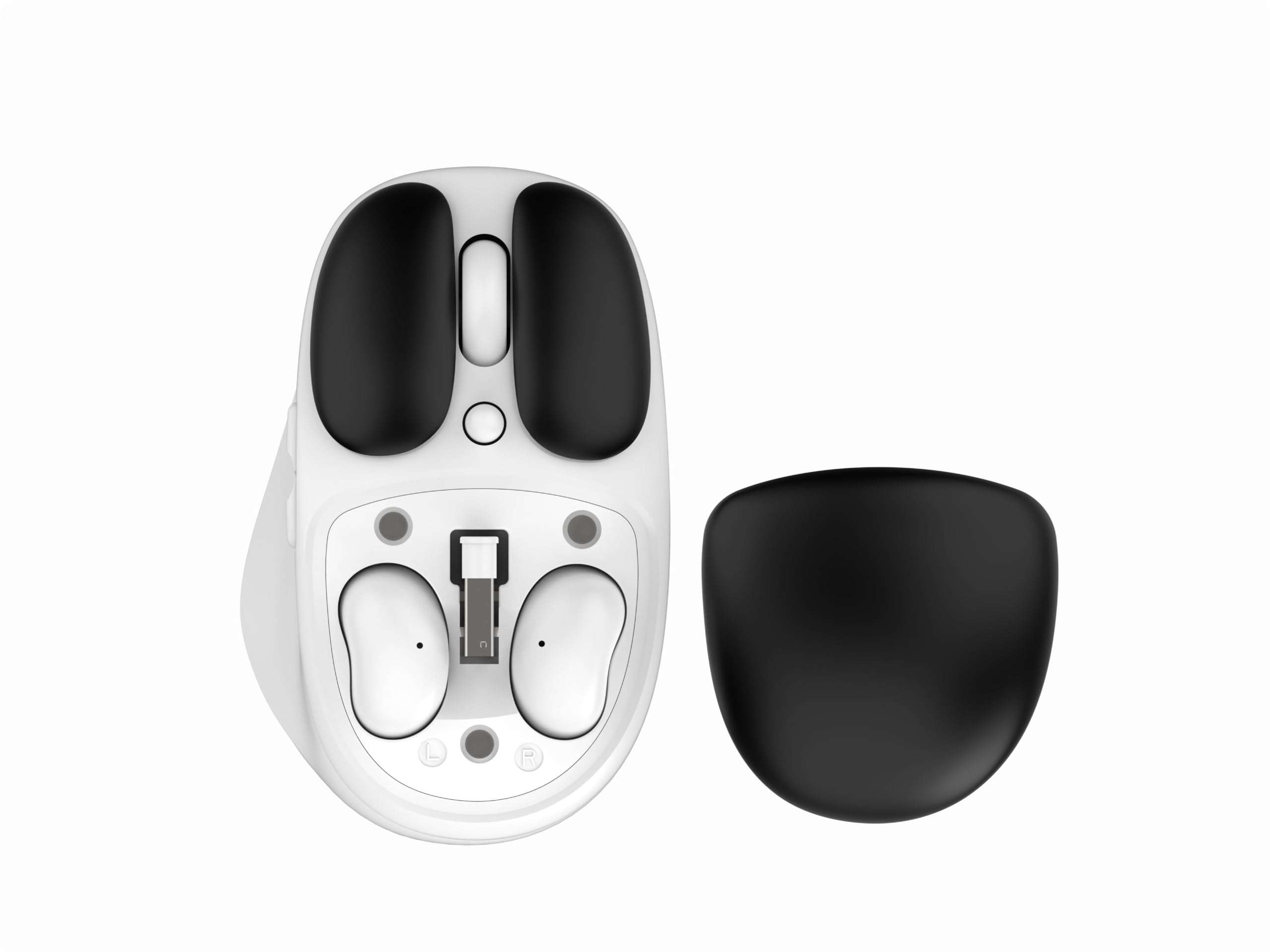 TMICE 2-in-1 Wireless Bluetooth Mouse with Earphone Combo - Bluetooth 5.0, 5 Adjustable DPI, Long Battery Life Up to 60 Hours, Black 2