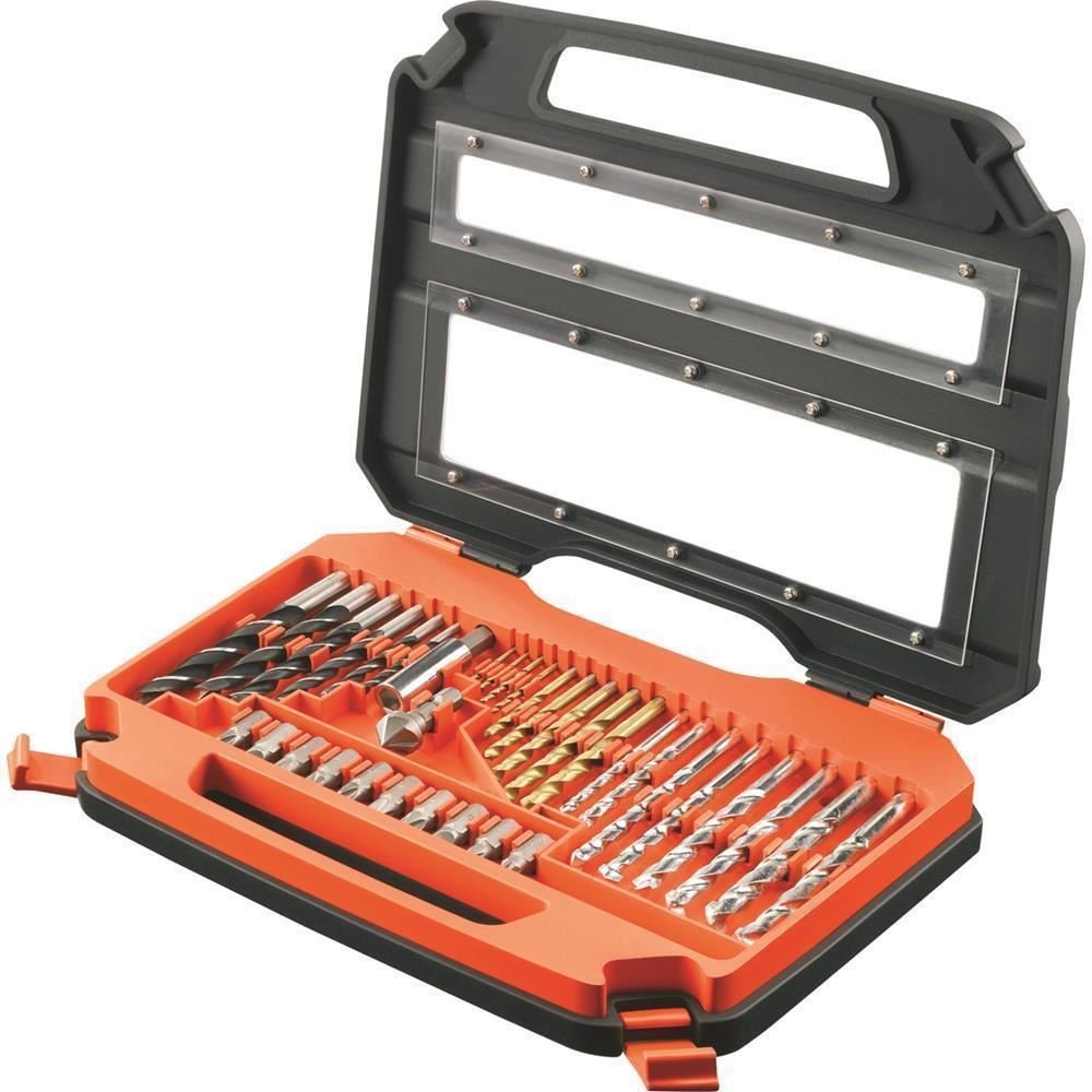 BLACK+DECKER A7152-XJ Metal,Wood,Masonary and Screwdriver bits Accessories Set (Red, 35 pc)