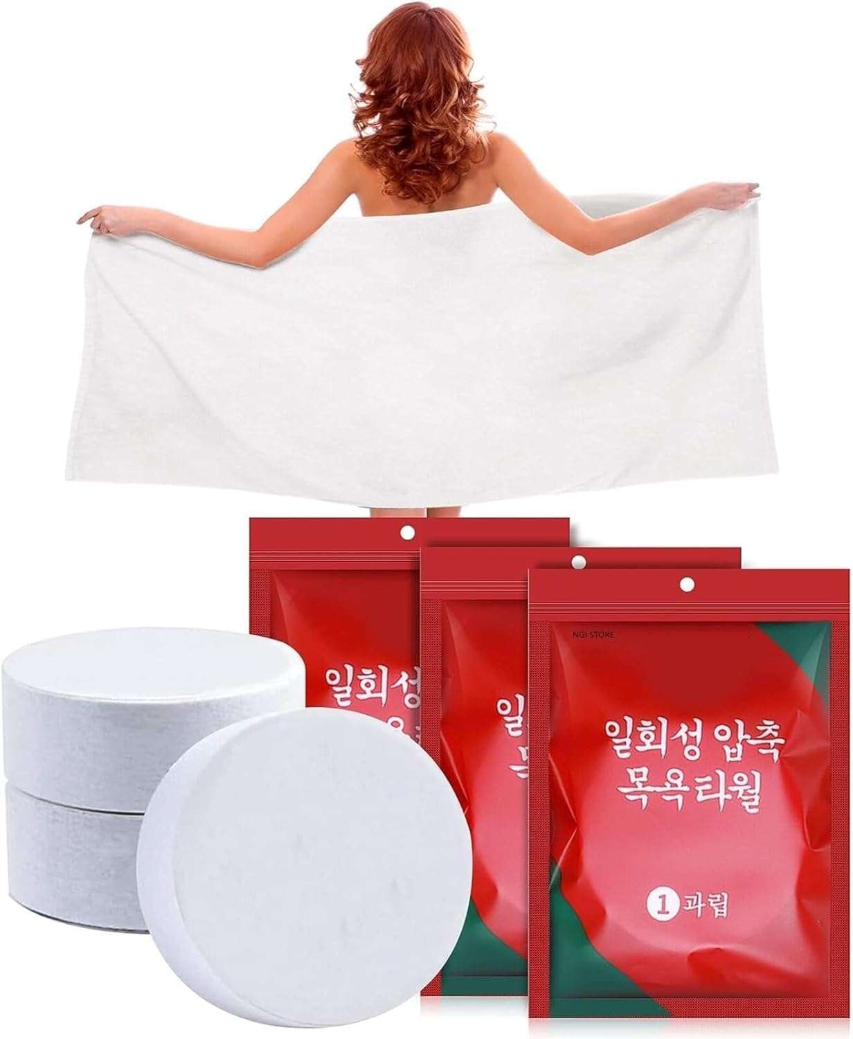FACEFAB Big Magic Tablet Towel Tissues Paper.Big Disposable Pure Cotton Compressed Portable Travel Facial Towel Water Wet Wipe (2)