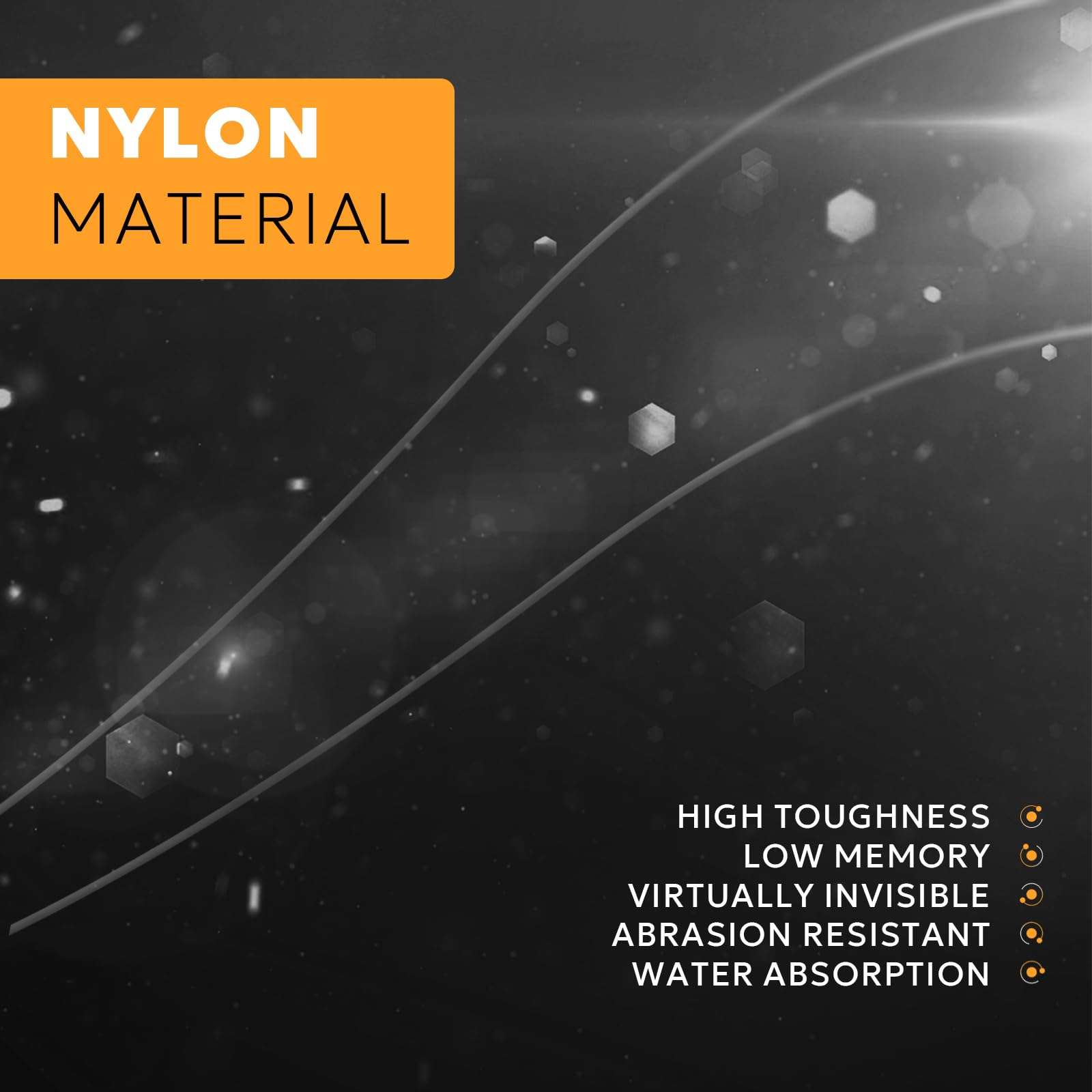 Pure Tenkara 4X Fly Fishing Tenkara Nylon Tippet Lines Freshwater Clear 6.4LB/2.9KG, 50M 5