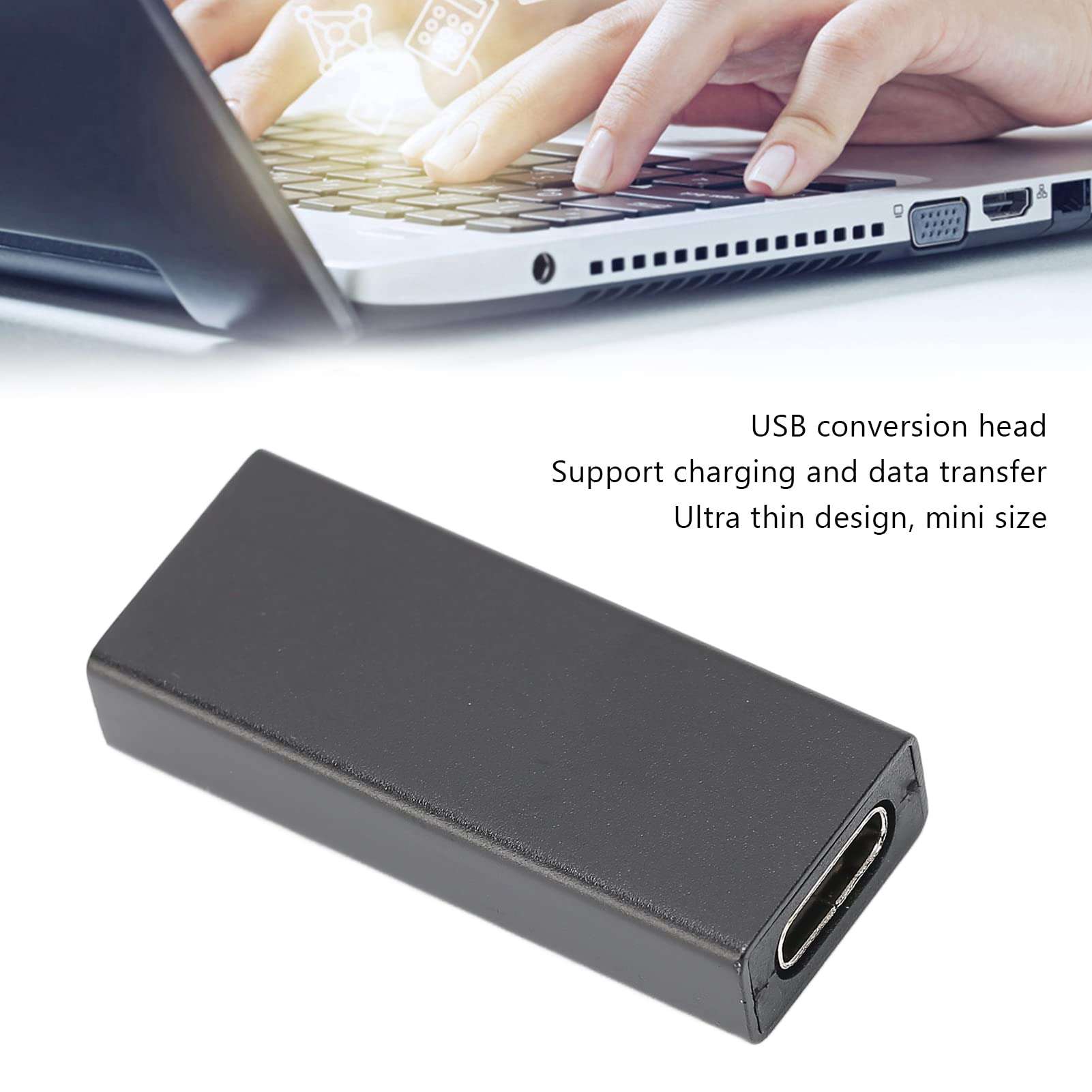 PUSOKEI USB C to USB Adapter,USB C to USB 3.0 Adapter, USB C Female to USB Male Adapter,Type C Charger Cable Power Connector,USB Converter for Data Transmission(Black) 4