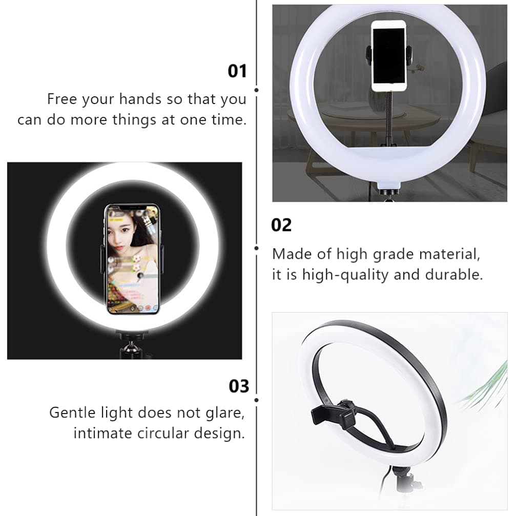 WINOMO 1 Set Live Ring Light Phone Light Filling Video Conference Computer Clip Light 6