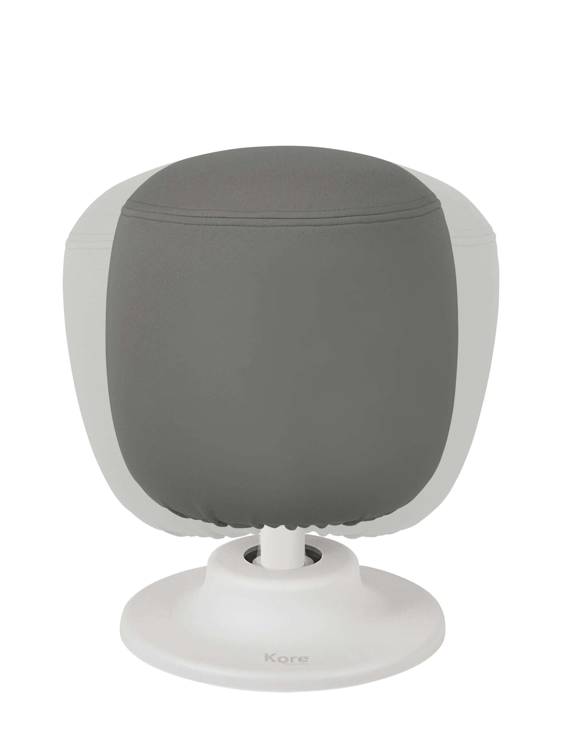 KORE Design Kids Adjustable Pivot Stool, Waterproof Fabric Desk Chair Comfy for Students, Kid Computer Chair for School, Home, Active Sitting, ADD/ADHD, Autism, Girls/Boys, Tall (16.5-21”), Grey 5