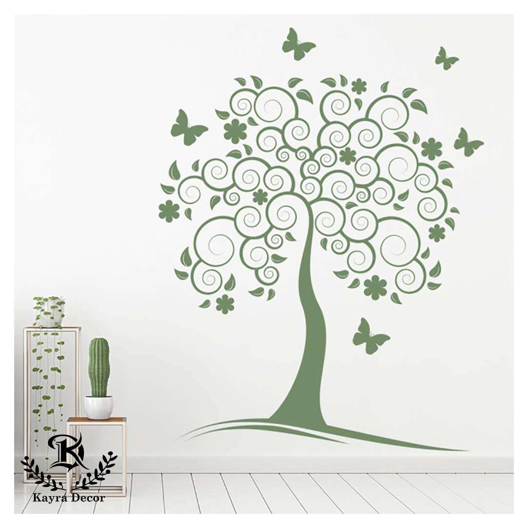 Kayra Decor Large Size Stunning Tree Wall Design Stencils for Wall Painting and Home Wall Decoration – Suitable for Room Decor and Craft (46" x 57" Inch) (KHSNT420) 3
