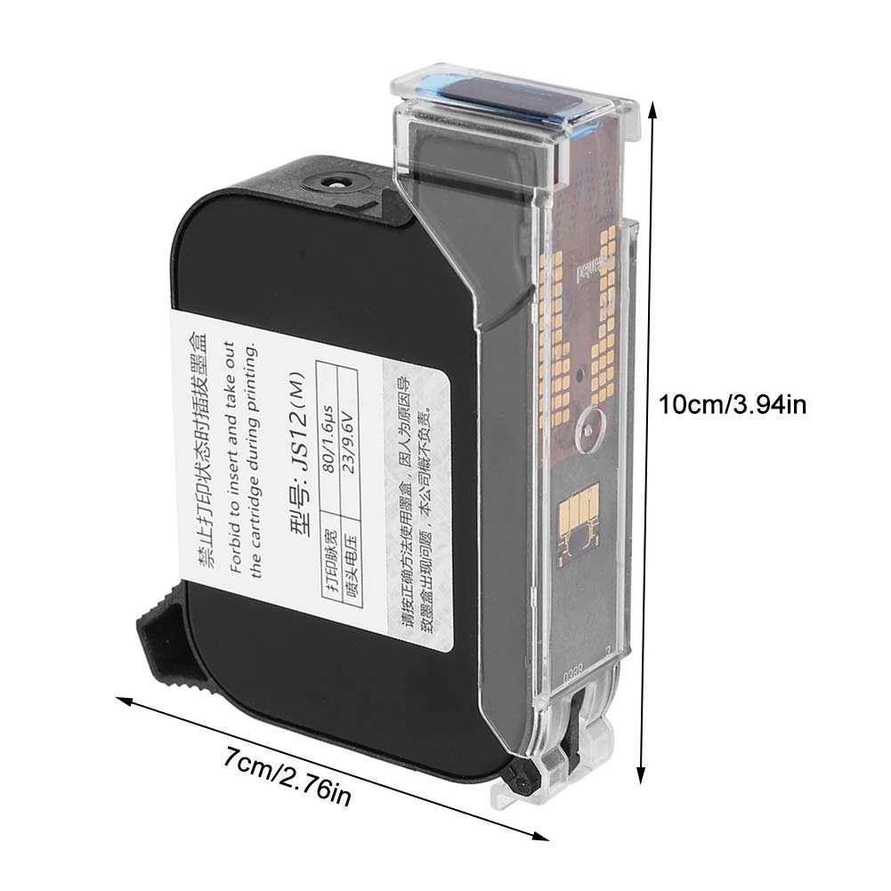 Quick-Drying Ink Cartridges for 530 Handheld Date Coder Inkjet Printer, Black 2