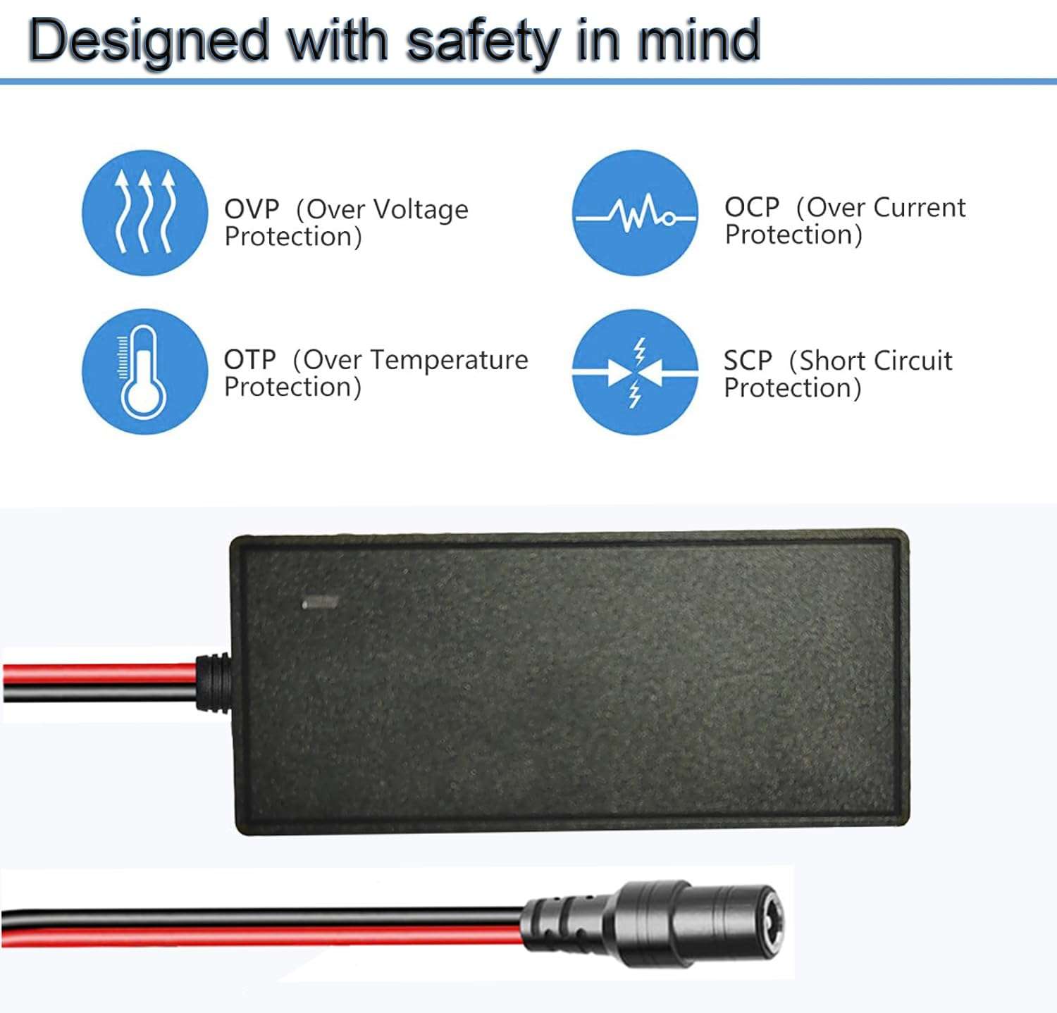 14V 56W Power Adapter for NOCO Jump Starter Compatible with NOCO GB70 GB150 GB250+ GB251+ GB500 GB500+ Genius Boost Ultra Safe Lithium Jump Starter Battery 14V 56W Power Adapter Cord 5