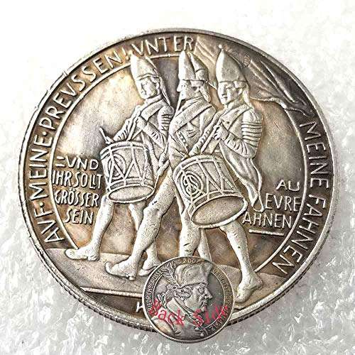 MarshLing 1912 Germany ReichsMark Old Coin - Hand Carved Uncirculated Coins - Make Knight German-Commemorative Coin Gifts for Boys/Girls/Adults Gift Forever 1