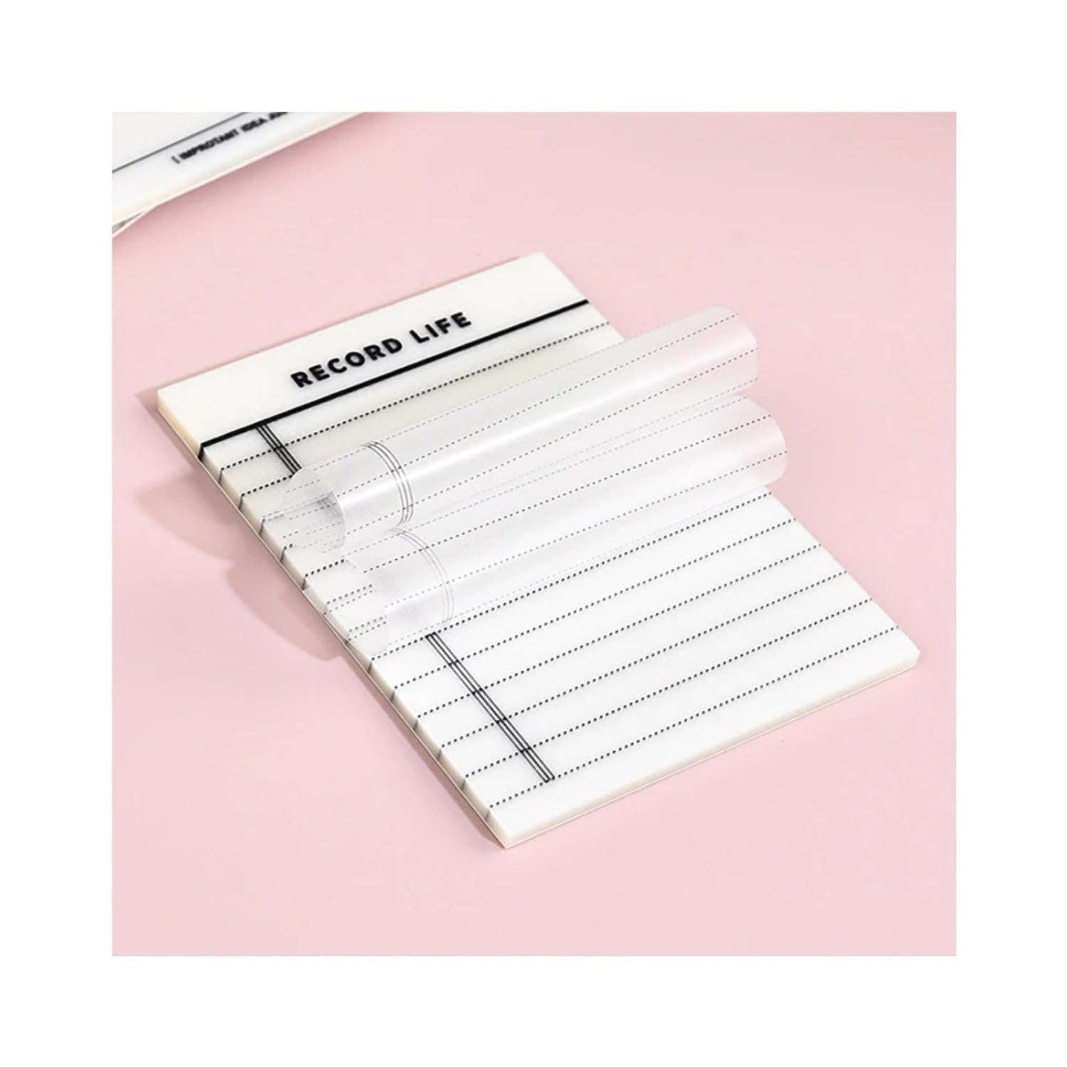 R H lifestyle Clear Transparent Daily Planner Sticky Notes to Do List Writing Note Pads (Record Life Pack of 2PCS) OS4814 5