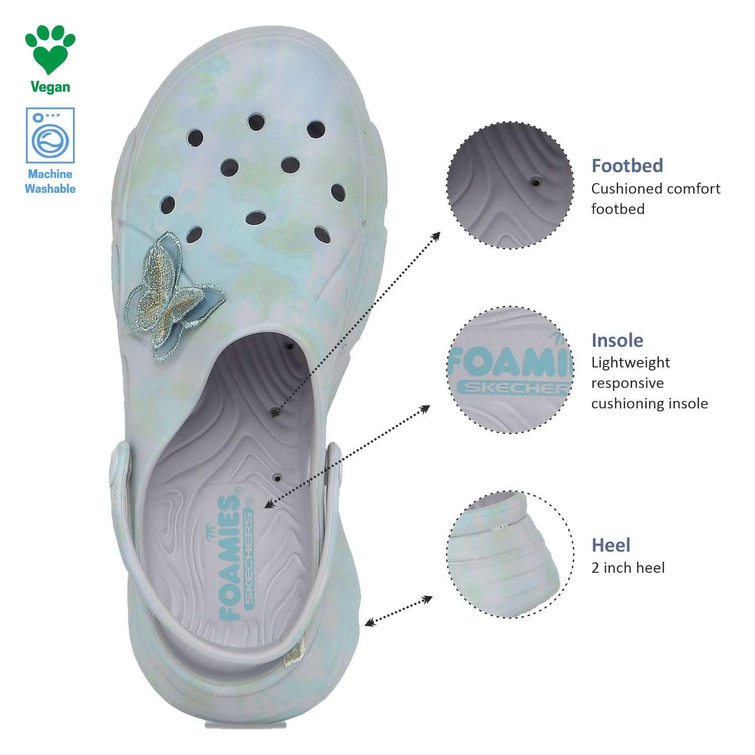 Skechers womens MAX CUSHIONING Black SANDAL -7 UK (10 US) (111351) 5