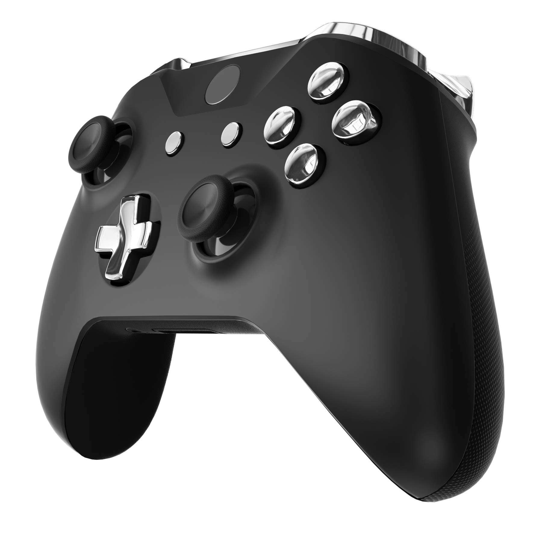 eXtremeRate LB RB LT RT Bumpers Triggers D-Pad ABXY Start Back Sync Buttons, Chrome Silver Full Set Buttons Repair Kits with Tools for Xbox One S & Xbox One X Controller (Model 1708) 5