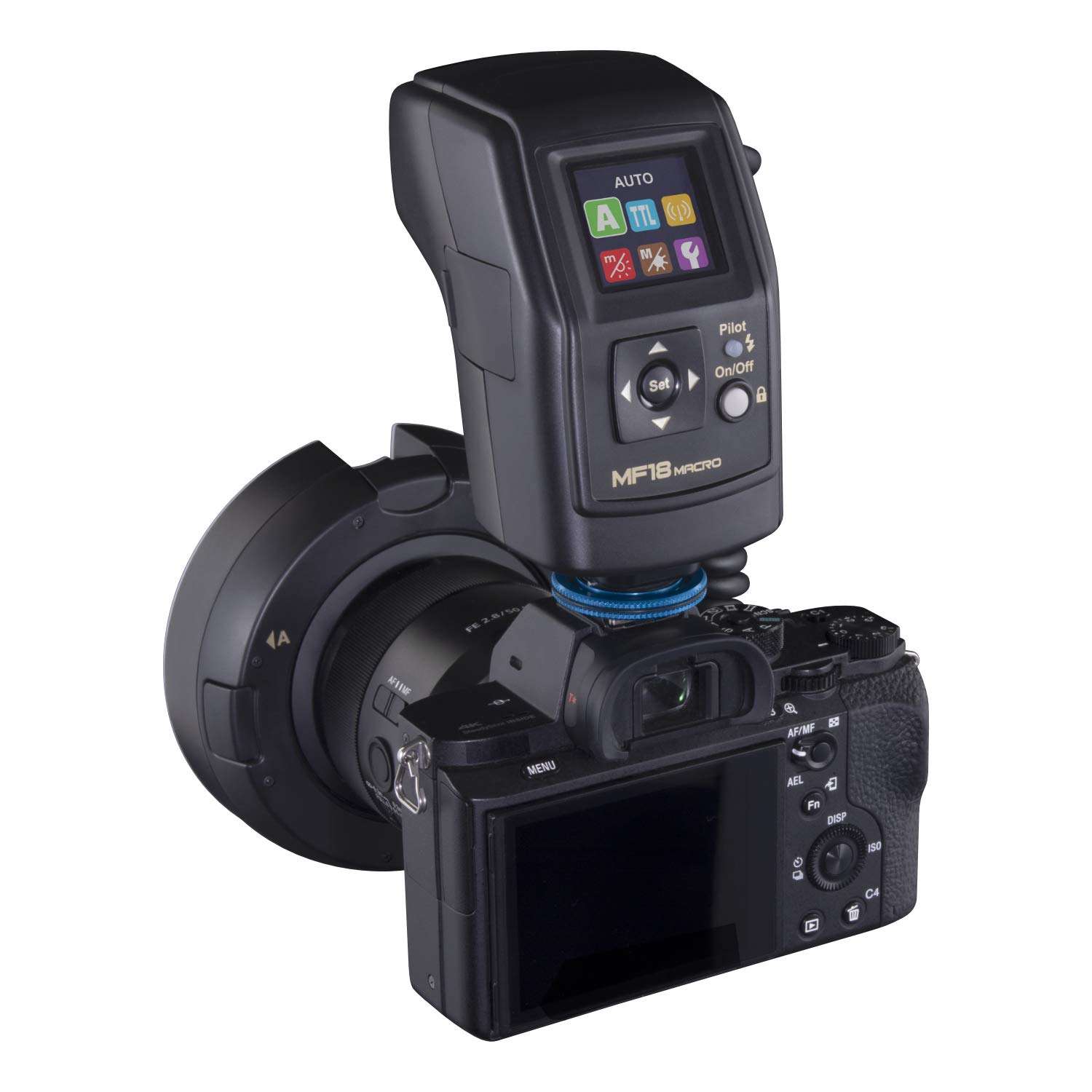 Nissin MF18 for Canon Macro Ring Flash - TTL Flash with Soft Diffuse Light and Precise Control for Professional Macro Photography, 1/1 to 1/1024 Power, User Friendly Controls 2