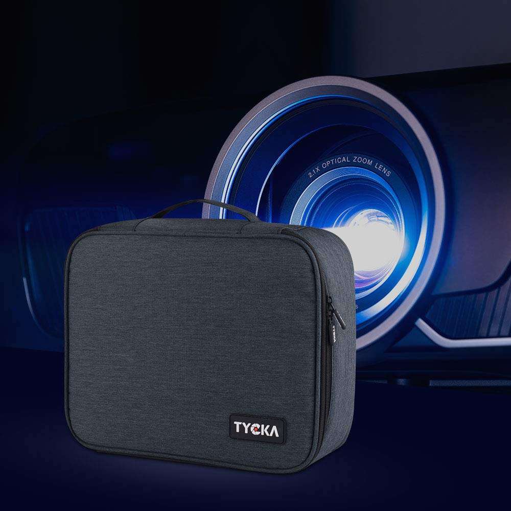 Video Projector Case TYCKA Protective Projector Organizer Bag Shockproof Projector Carrying Case with DIY Dividers 2 Pack Accessories Storage Pockets for Projector Device (12,2 x 9,5 x 3,5 inch) 6