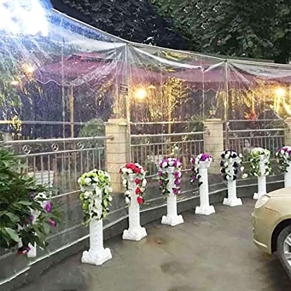 Waterproof Blind Roll Waterproof Window Curtains 60 x 120 INCH,Transparent Outdoor,Balcony Clear, 500 GSM Rain Sun Dust Privacy Cold Protections Pack of 1 6