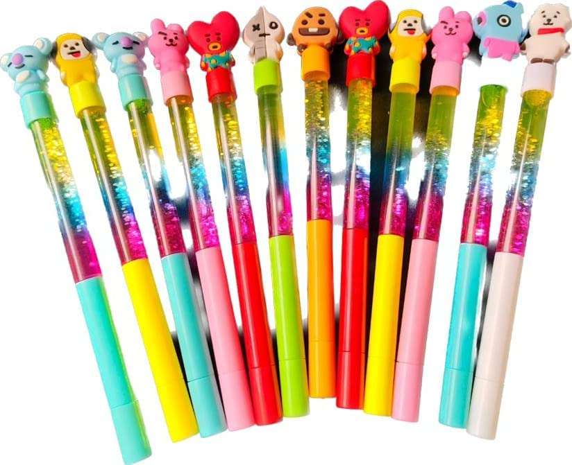 Birthday Return Gifts Glitter Water Pens pen sets For School College Office Gifting Or Collectible for kids children boys girls bags ideas in bulk cradle cermony baby naming function SET OF 50 5
