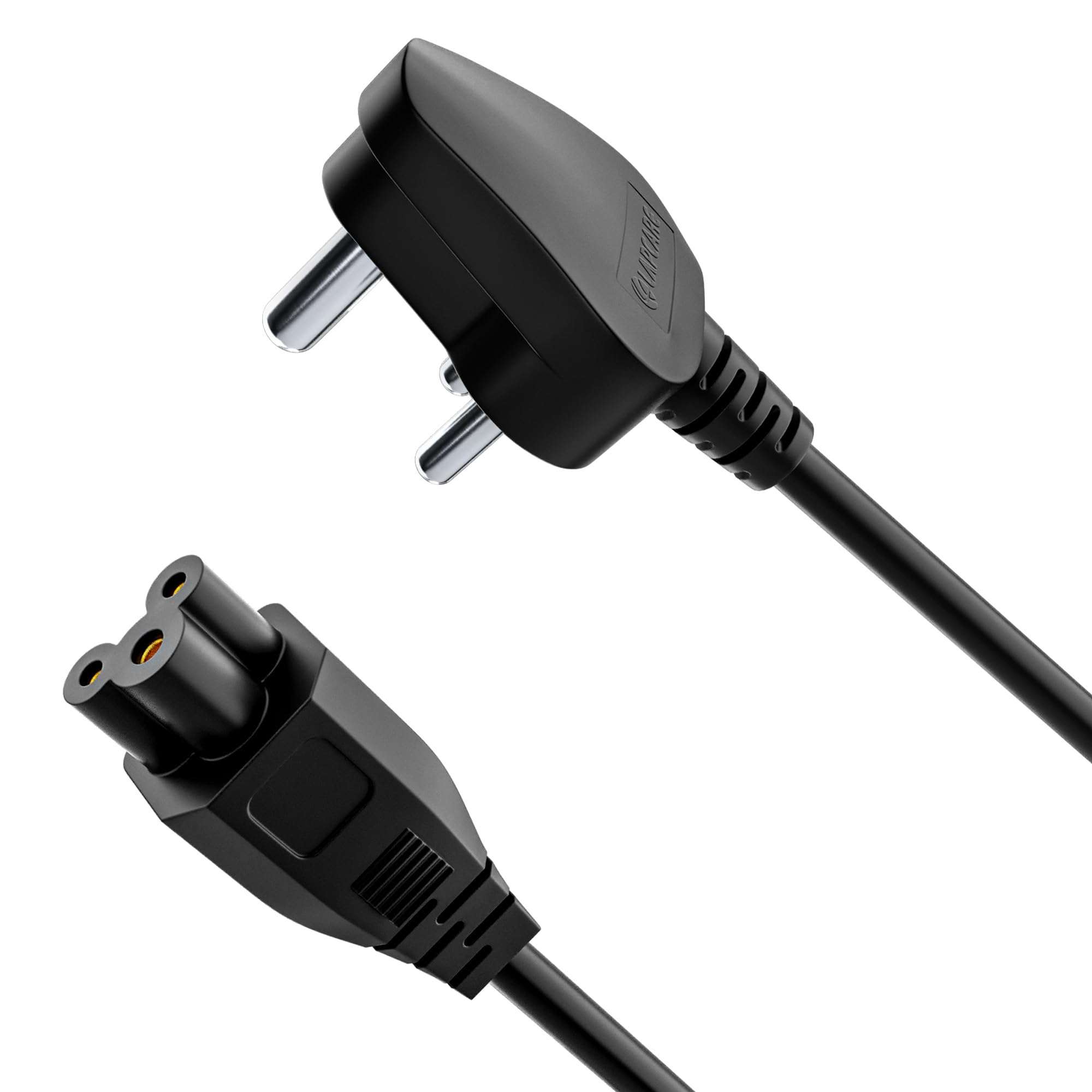 Portronics Konnect G3 350W Laptop Power Cable, 3 Pin Type Connector, 350W Max Load Capacity, 1.2M Length(Black) 3