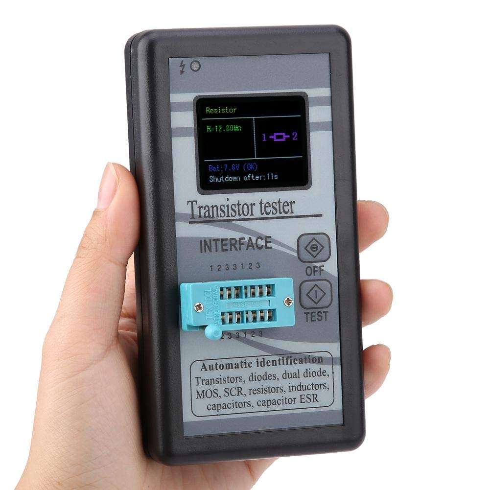Digital Resistance Capacitance Electrical Transistor Tester 0.5Ω to 50MΩ Inductance Resistor Meter for Electrician 5