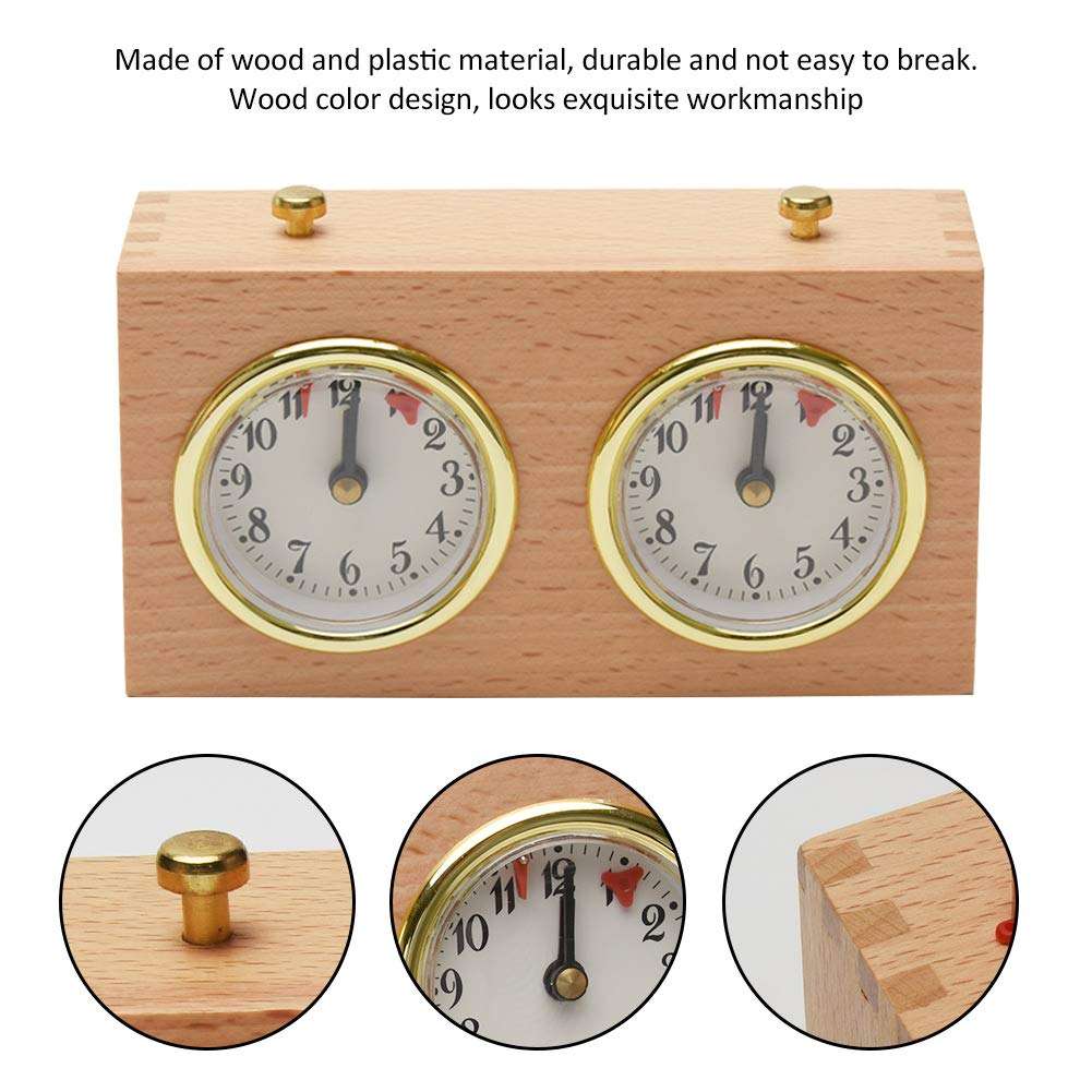 Professional Chess Clock Game Timer - International Analogue I-GO Count Up Count Down Timer, No Battery Needed 4