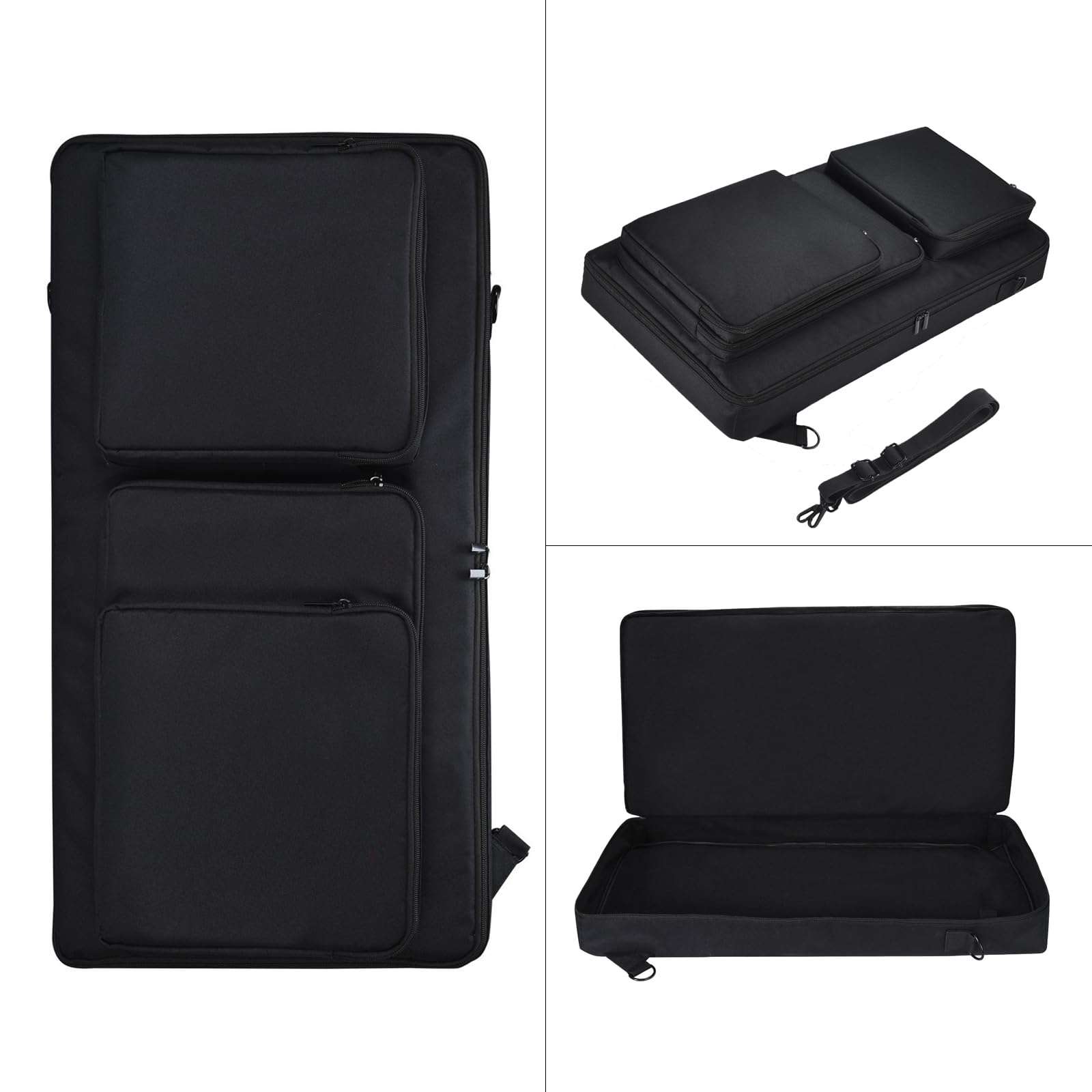 Multi-function storage bag case, suitable for Pioneer DDJ-Flx6/SX/ SX2/ SX3 jukebox, portable adjustable shoulder strap travel essential multi-storage bag (DDJ-FLX 6) 1
