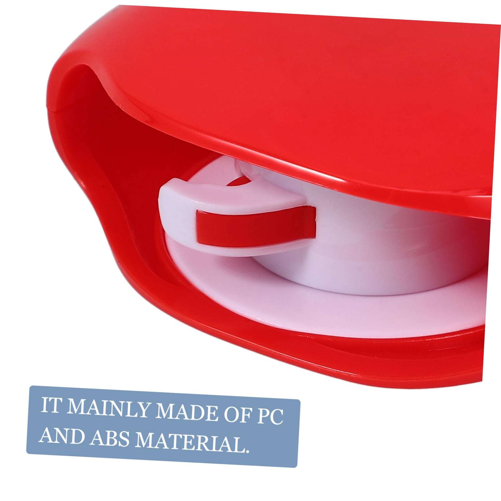 QUMIIRITY 3pcs Roll Earphone Cable Wire Auto Cable Winder Earbuds Case Holder Automatic Rope Winder Headset Stand Cord- Headphone Organizer Cord Holders Data Cable Headphones Stand Red 5