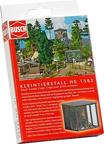 Busch 1582 Small Animal Cage HO Structure Scale Model Structure 1
