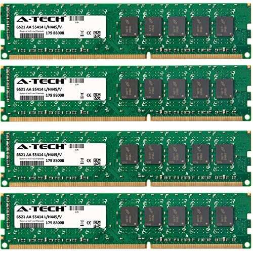 A-Tech 16GB KIT (4 x 4GB) For Apple Mac Pro Series Workstation 2.26GHz (8-Core) (3rd Gen. Early 2009) Workstation 2.4GHz (8-Core) - 2010 WS. DIMM DDR3 ECC Unbuffered PC3-8500 1066MHz Server RAM Memory