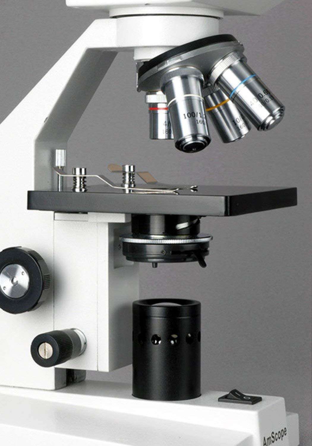 AmScope B100C-SP14-CLS-50P100S-WM Binocular Biological Microscope 40X-2500X with Extensive Slide Preparation Kit and Book 5