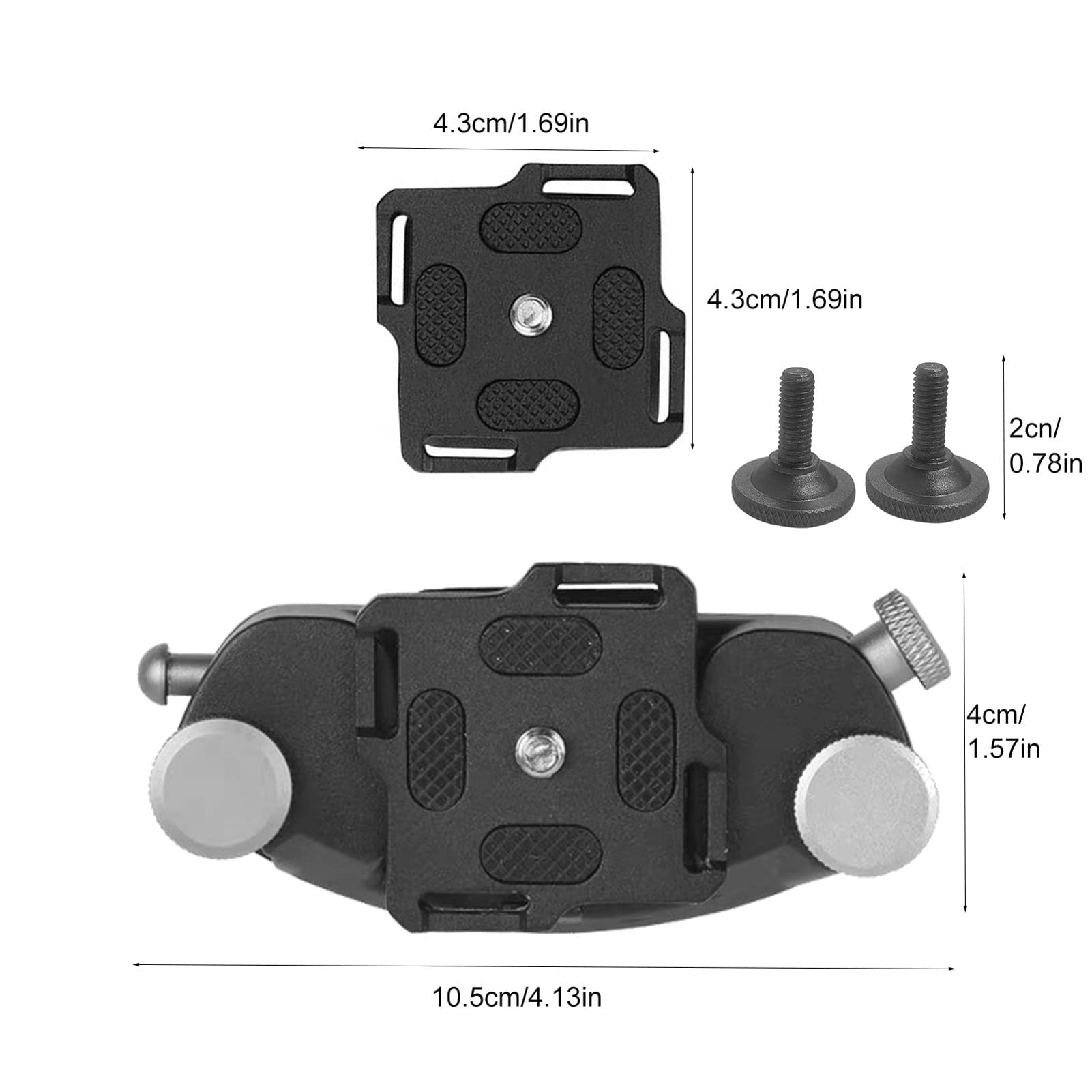 Heavy Duty Camera Backpack Waist Shoulder Strap Belt Quick Release Buckle Holder Clip Mount for DSLR Video Gopros Heros Insta360 One Camera Accessories 6