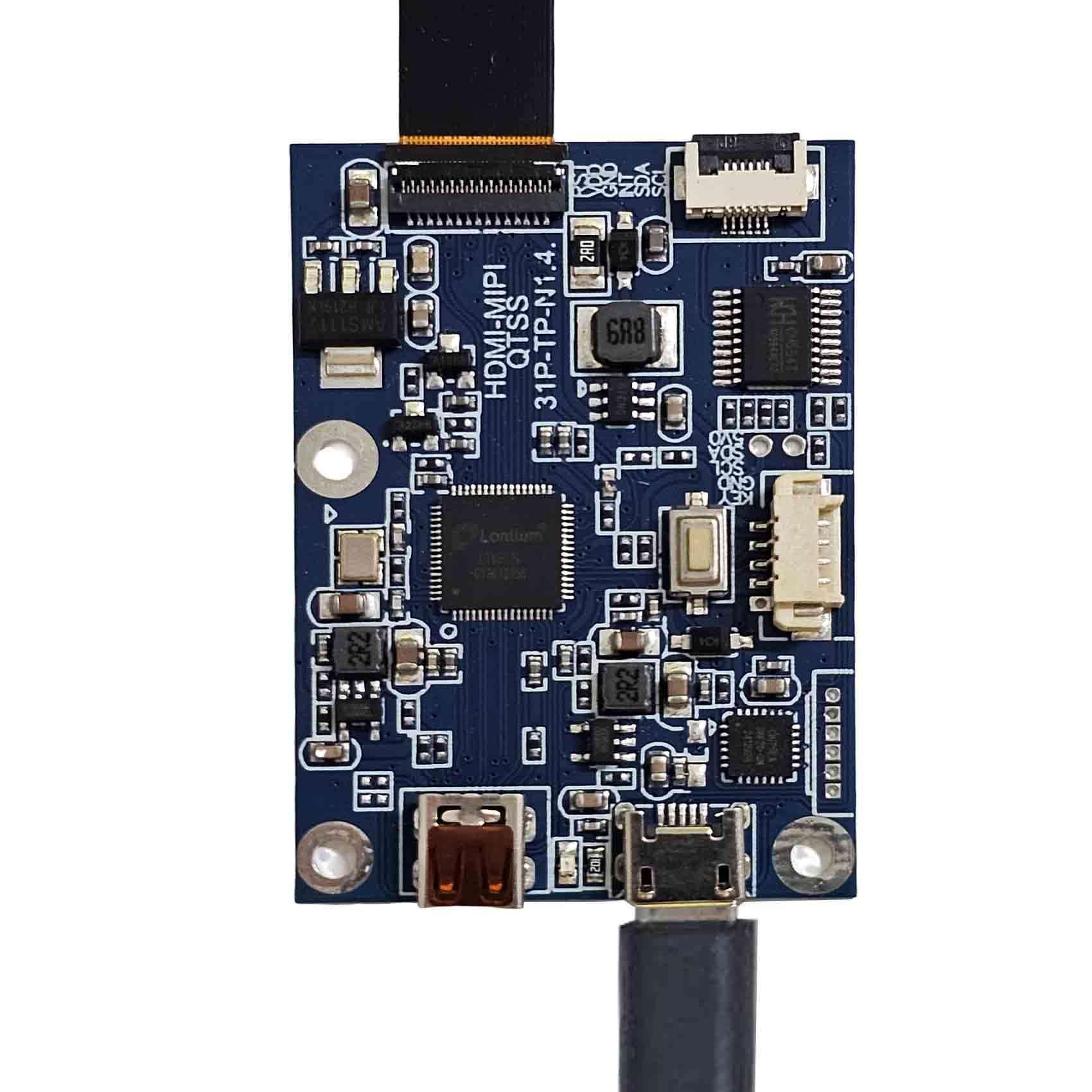 FanyiTek 2.28" 2.28 inch 368x552 600nit Mini IPS MIPI LCD Screen and Micro USB Control Board 31 pins 3