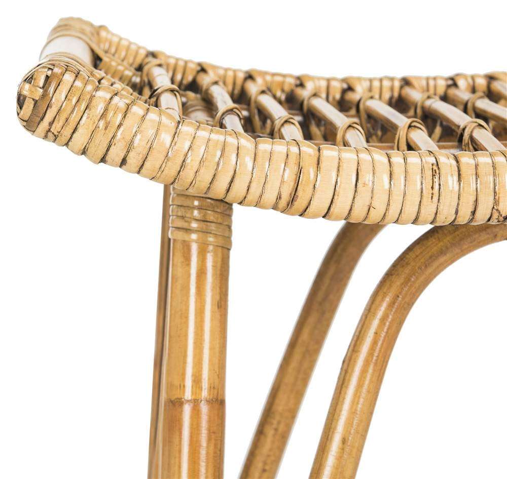 Safavieh Home Collection Leda Brown Rattan 26-inch Counter Stool 5