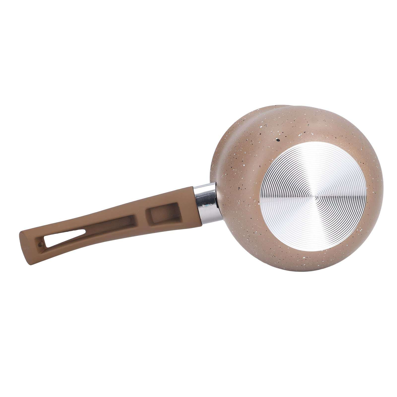 HYWHUYANG Mini Milk Coffee Pot, Lightweight Nonstick Butter Warmer Aluminum Alloy Cooking Pot with Single Handle for Heating Coffee Butter Chocolate Sauce Wine (Coffee) 6