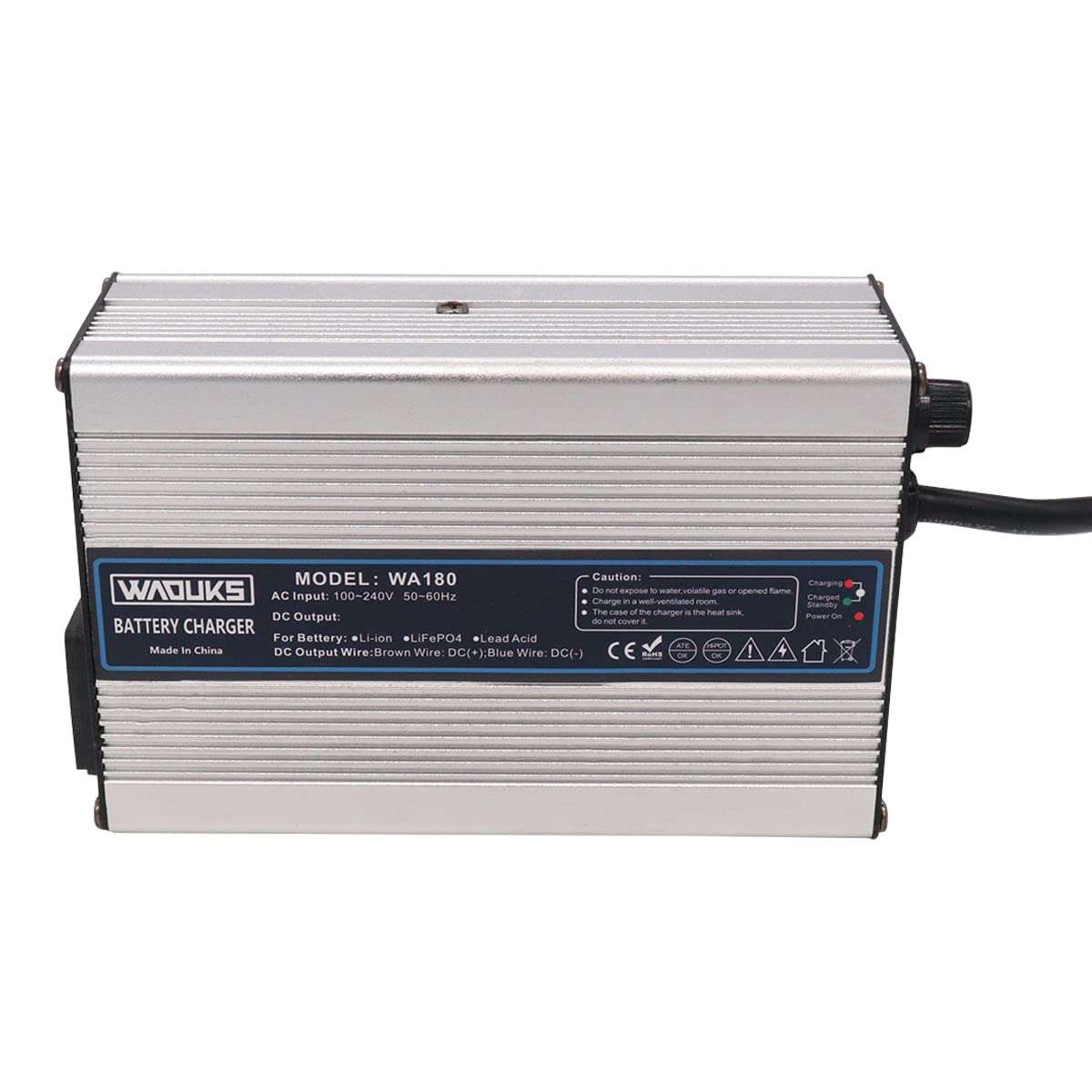 29.4V 5A Charger DC 29.4Volt 5Amp Li-ion Battery Charger Output XLR Connector Use for 7S 24V Lithium Battery Pack with Cooling Fan 6