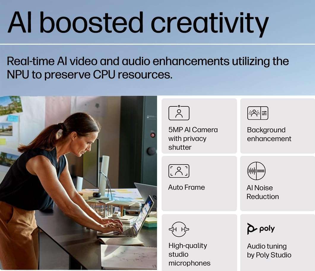 HP Elite x360 1040 Business 2-in-1 Laptop 14.0" Touchscreen OLED 2.8K Display (Intel Ultra 7-155H, 32GB LPDDR5X, 1TB SSD, Active Pen, Backlit KB, Fingerprint, 2 Thunderbolt 4, WiFi 7, Win 11 Pro) 4