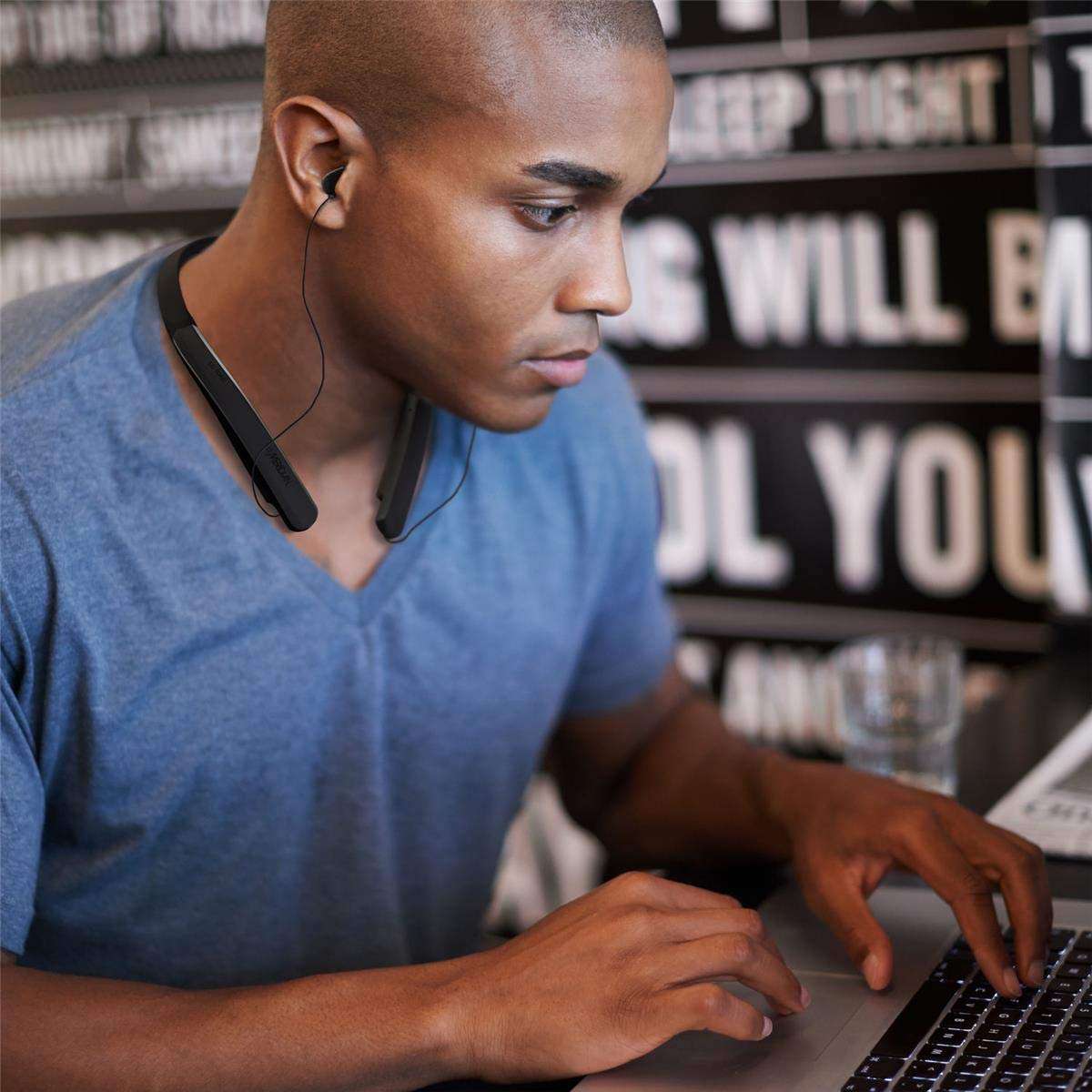 LG Tone Style HBS-SL6S Bluetooth Wireless Stereo Neckband Earbuds Tuned by Meridian Audio, Black & Tone Style HBS-SL5 Bluetooth Wireless Stereo Neckband Earbuds Tuned by Meridian Audio 5