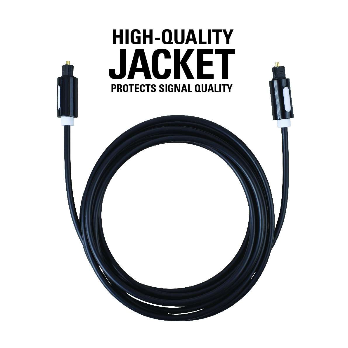 Sanus Digital Optical Audio Toslink Cable - Perfect for a Soundbar TV Cable (10 Feet) 2