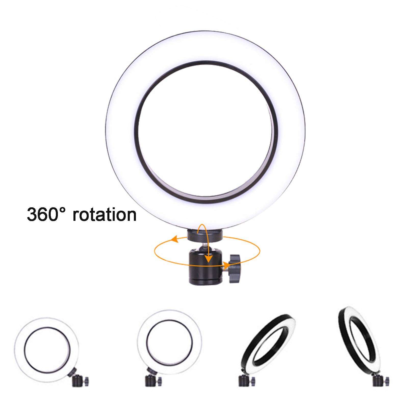 YZCM Ring Fill Light Bracket, Portable Floor-Standing Fill Light Photo Camera Tripod, Mobile Phone Bracket for Live Broadcast, Makeup, Camera 4