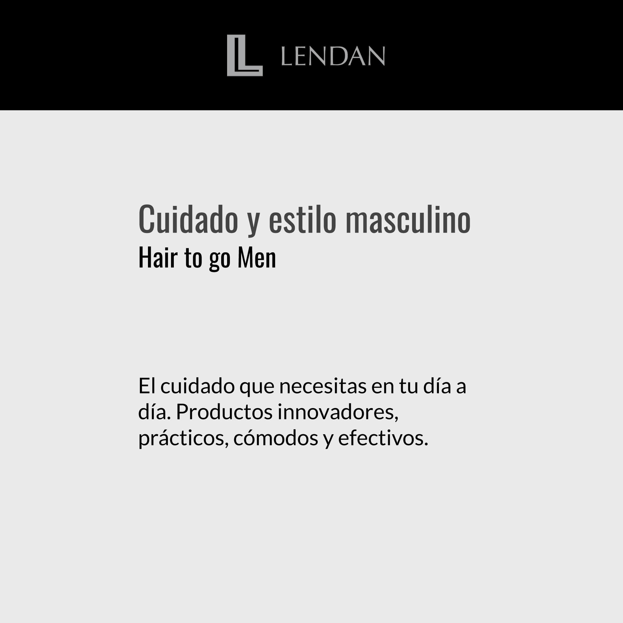 Lendan - 3-in-1 Shampoo-Gel - Hair To Go Men - 100 ml - Shower Gel, Shampoo, and Shaving Gel - Deep Cleansing - with Activated Charcoal and Ginseng - Removes Impurities - Hydrates Skin 6