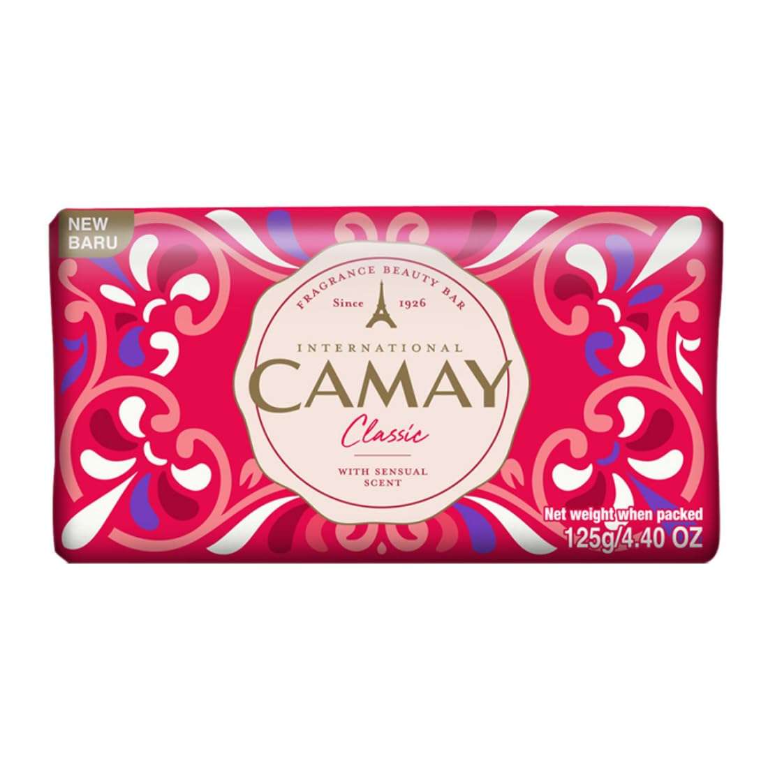 Camay Classic International Beauty Bath Bar | Beauty Bathing Soap|French Fragrance|For All Skin Types 125g|PO8 1