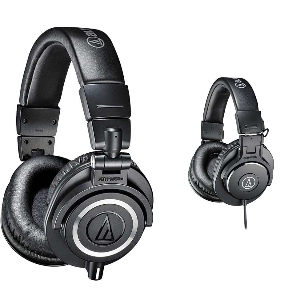Audio-Technica ATH-M50X & ATH-M30x Professional Studio Monitor Headphones, Black 1