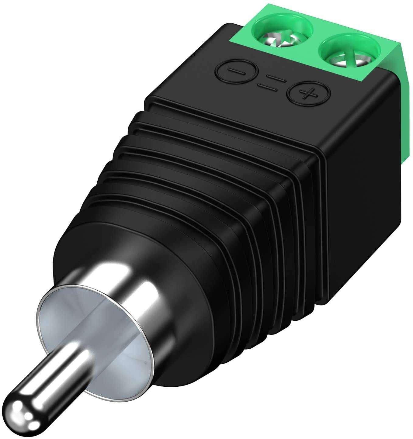 Power prime AV Screw Terminal Adapter, Solderless Converter Audio VidePower prime Speaker Wire Connectors, CCTV Applications Power prime Male Cable Screwdriver Included 5