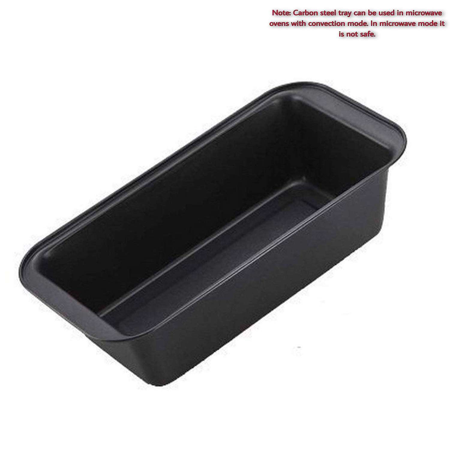 SYGA 1 Piece Heavy Duty Carbon Steel Rectangular Bread Loaf Cake Mould Pan Tray for Baking Non Sticky Tin Teflon Coating-25.5 cm * 13cm * 6cm 5