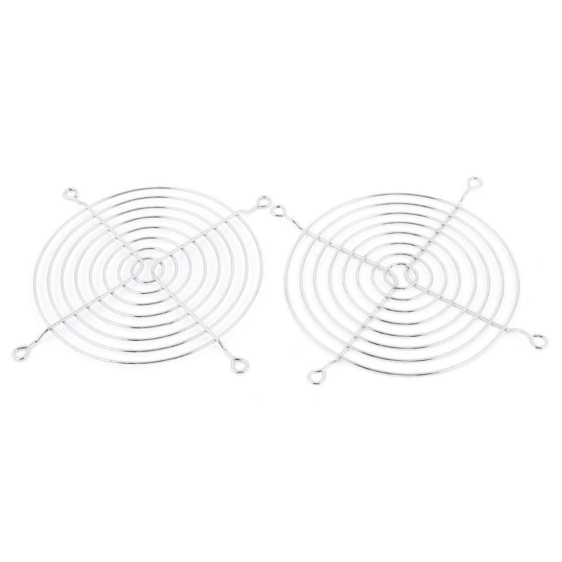 uxcell 2 Pcs Metal Wire Finger Guard Protect Grill for 120mm PC Cooling Fan