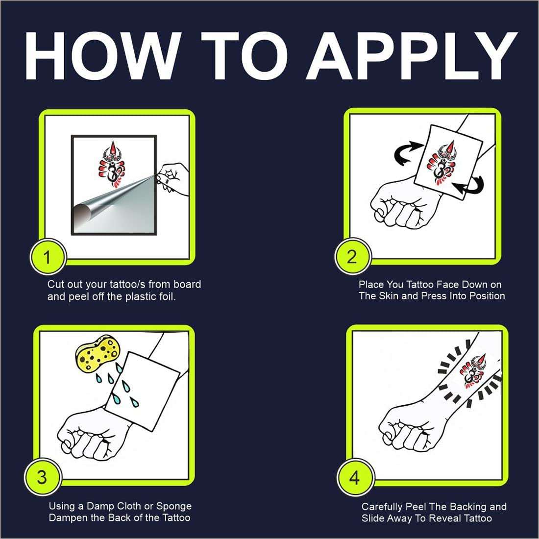 Intricate Lace Henna Temporary Tattoo Combo Pack of 4 Versatile Body Art or Woman and Girls 4